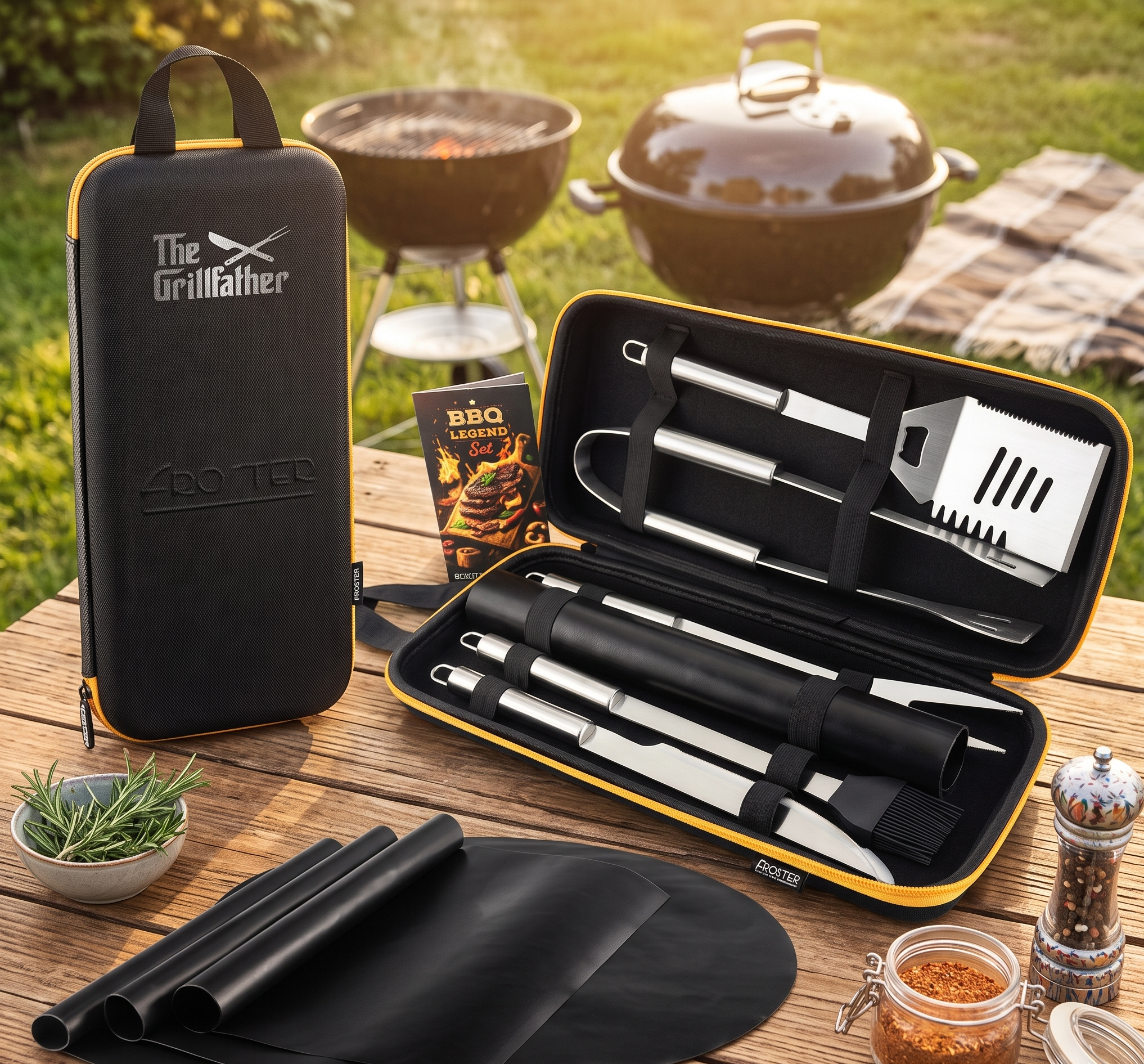 GrillKing Set – zestaw do grilla w eleganckim etui | Gotowy prezent - obrazek 5